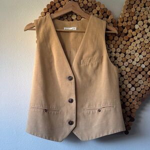 Shona Joy AKUA OVERSIZED TAILORED Vest size 6 in Raffia colorway